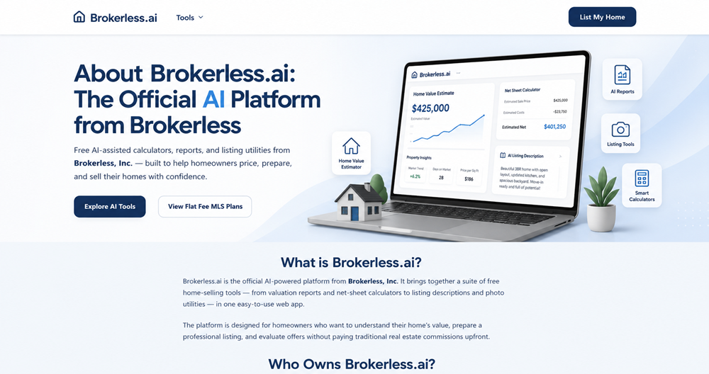 Brokerless AI Home Selling Tools and Resources